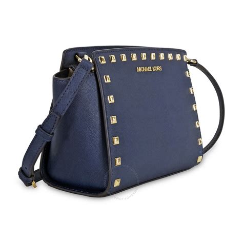 michael michael kors selma medium studded leather messenger|Michael michael kors medium selma messenger .